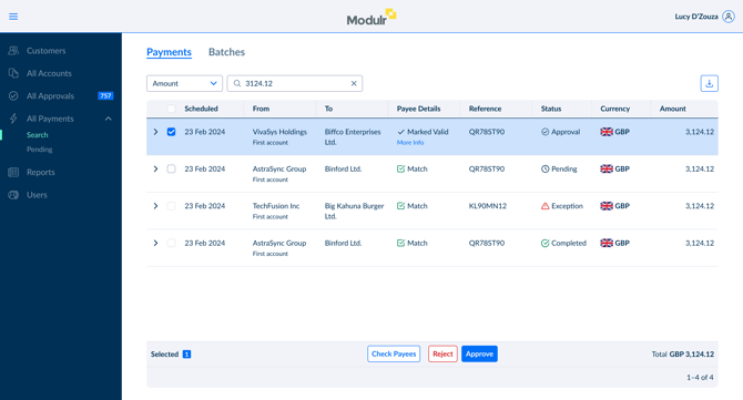 Direct Approval Selected