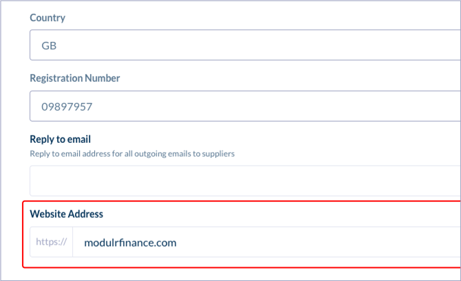 AP Settings website address