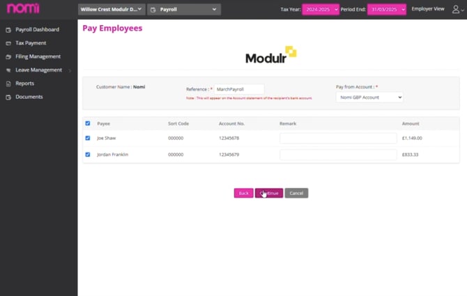 Nomi_Select payees_Continue
