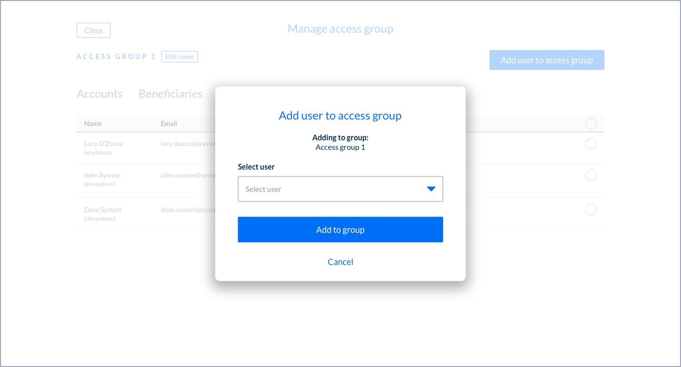 Defining an Access Group's Content