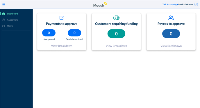 Del – Dashboard – Default – empty