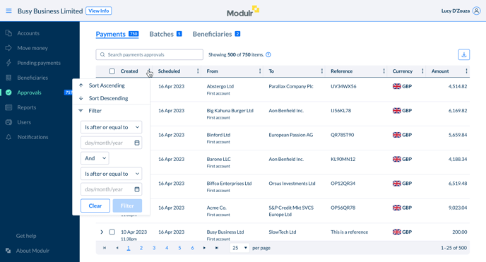 fca3d63-Approvals_Payments_Created_Column_Filter