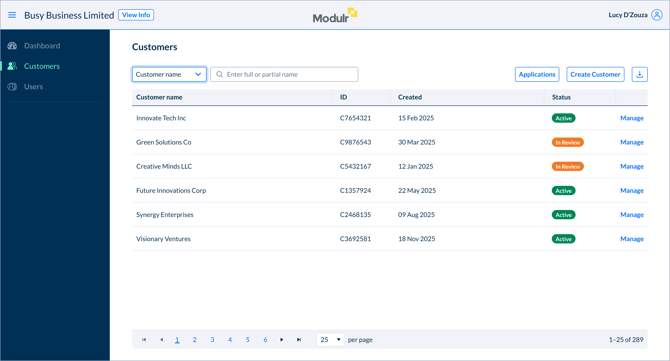 Delegate – Customers