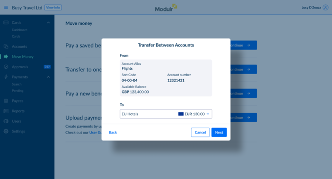 Move Money Diff Currencies